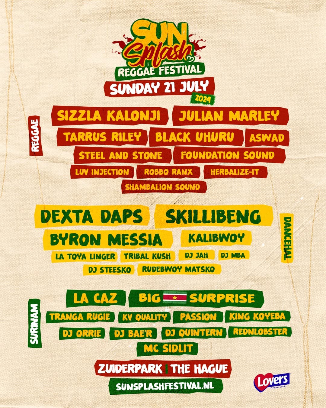 Sun Splash Reggae Festival 2024 — Zomer in het Zuiderpark Festival in Den Haag